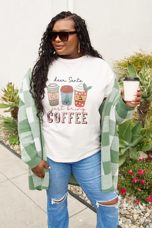 Simply Love Full Size COFFEE Graphic Short Sleeve T-Shirt