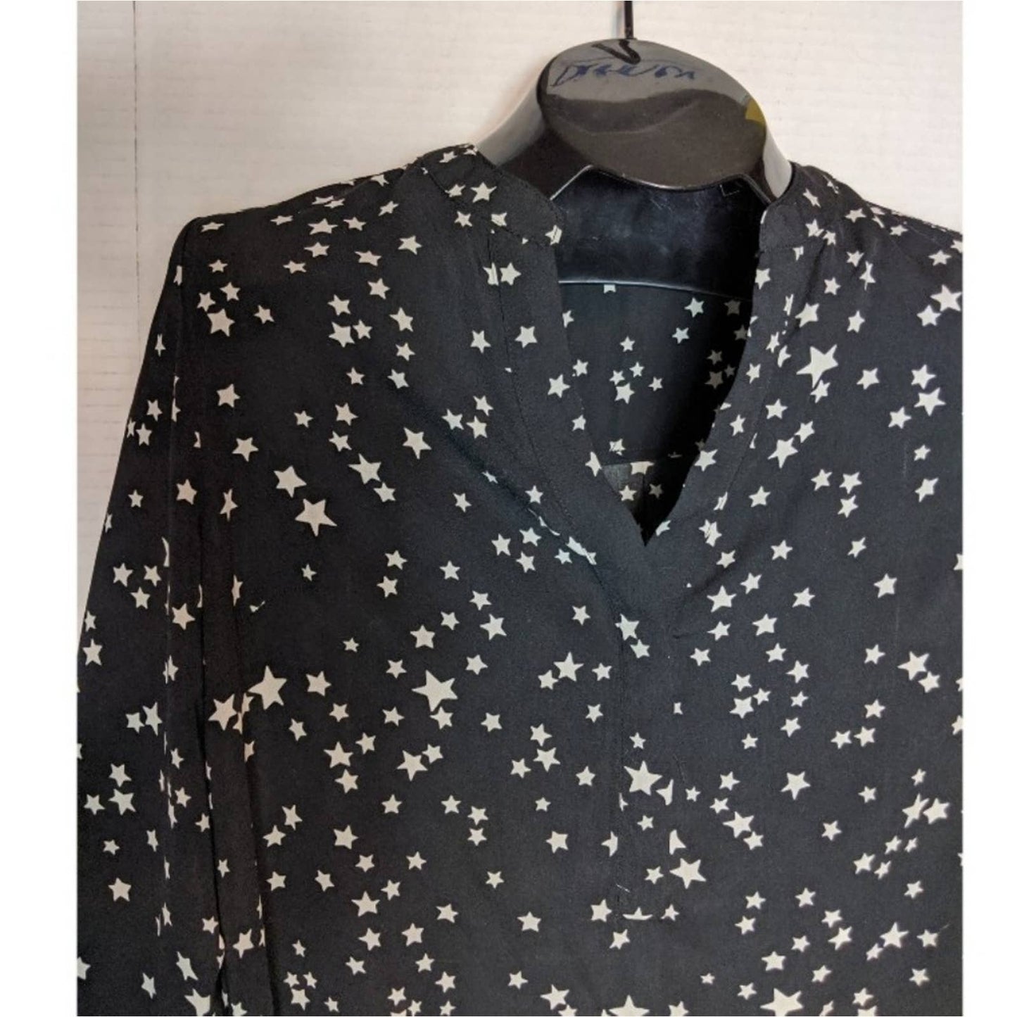GIANNI BINI Black StarCareer Button Up Tunic Medium