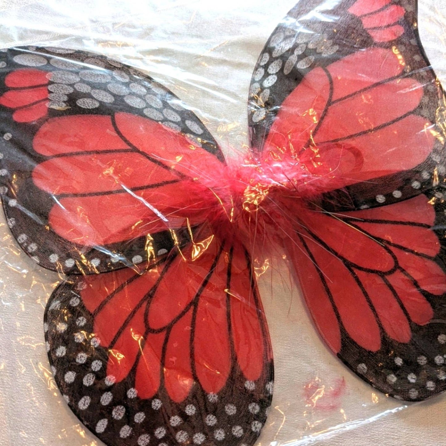 DOLL RED BUTTERFLY WINGS for 18 in Doll NEW