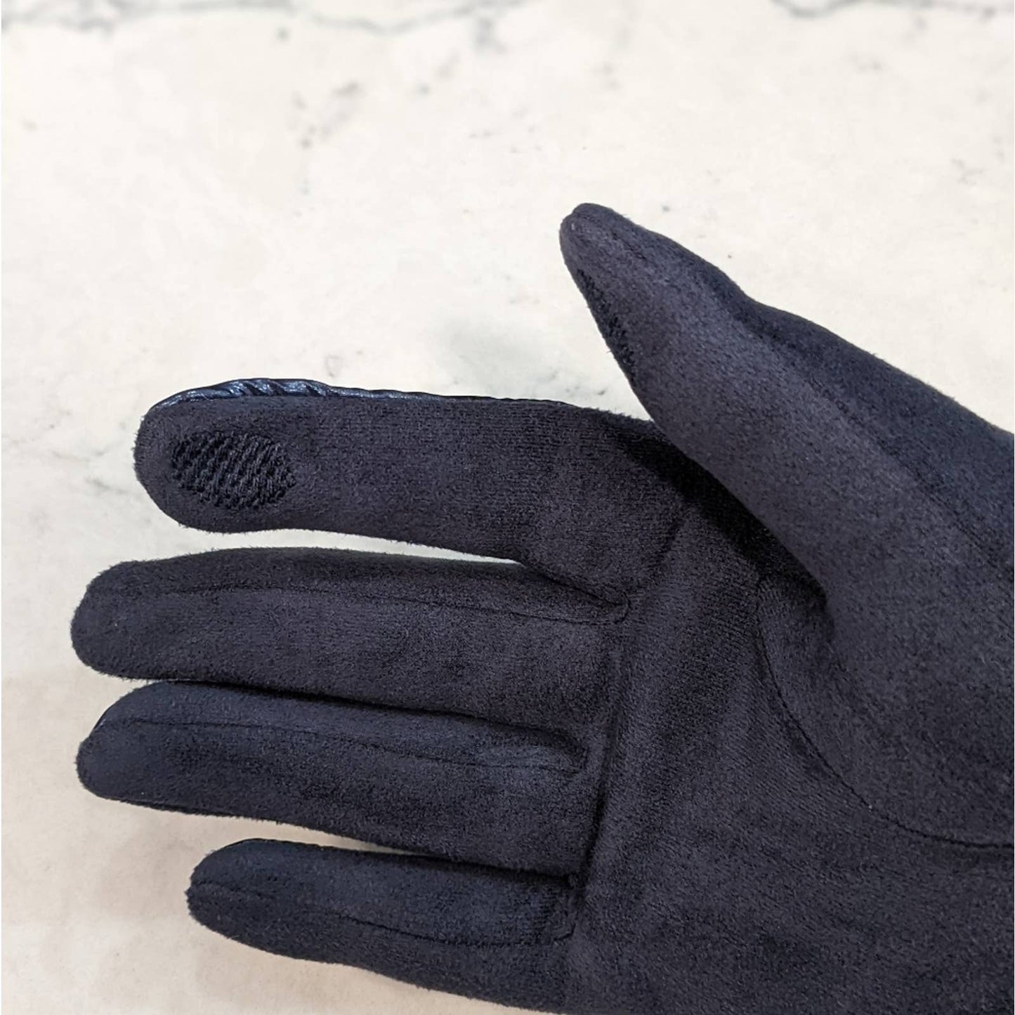 PUFFER TECH GLOVES Shiny Navy Blue