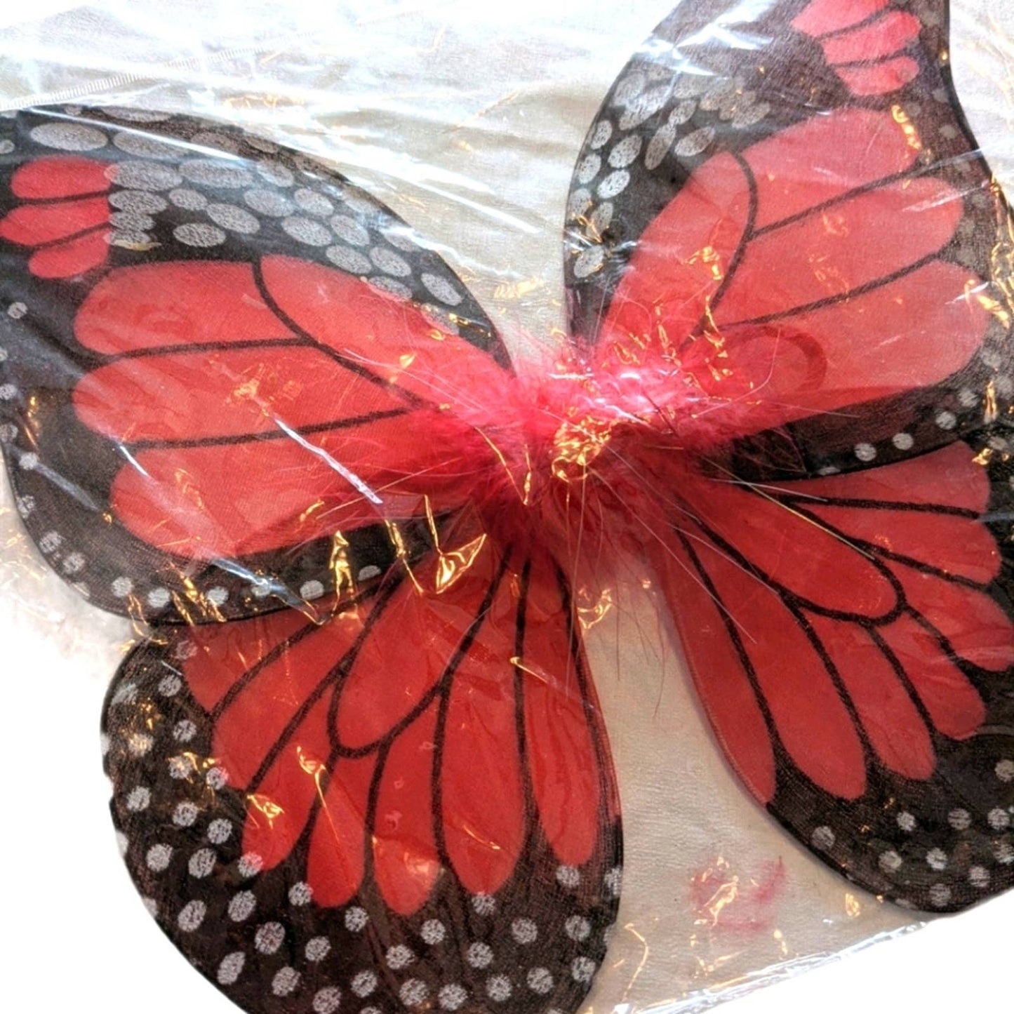DOLL RED BUTTERFLY WINGS for 18 in Doll NEW