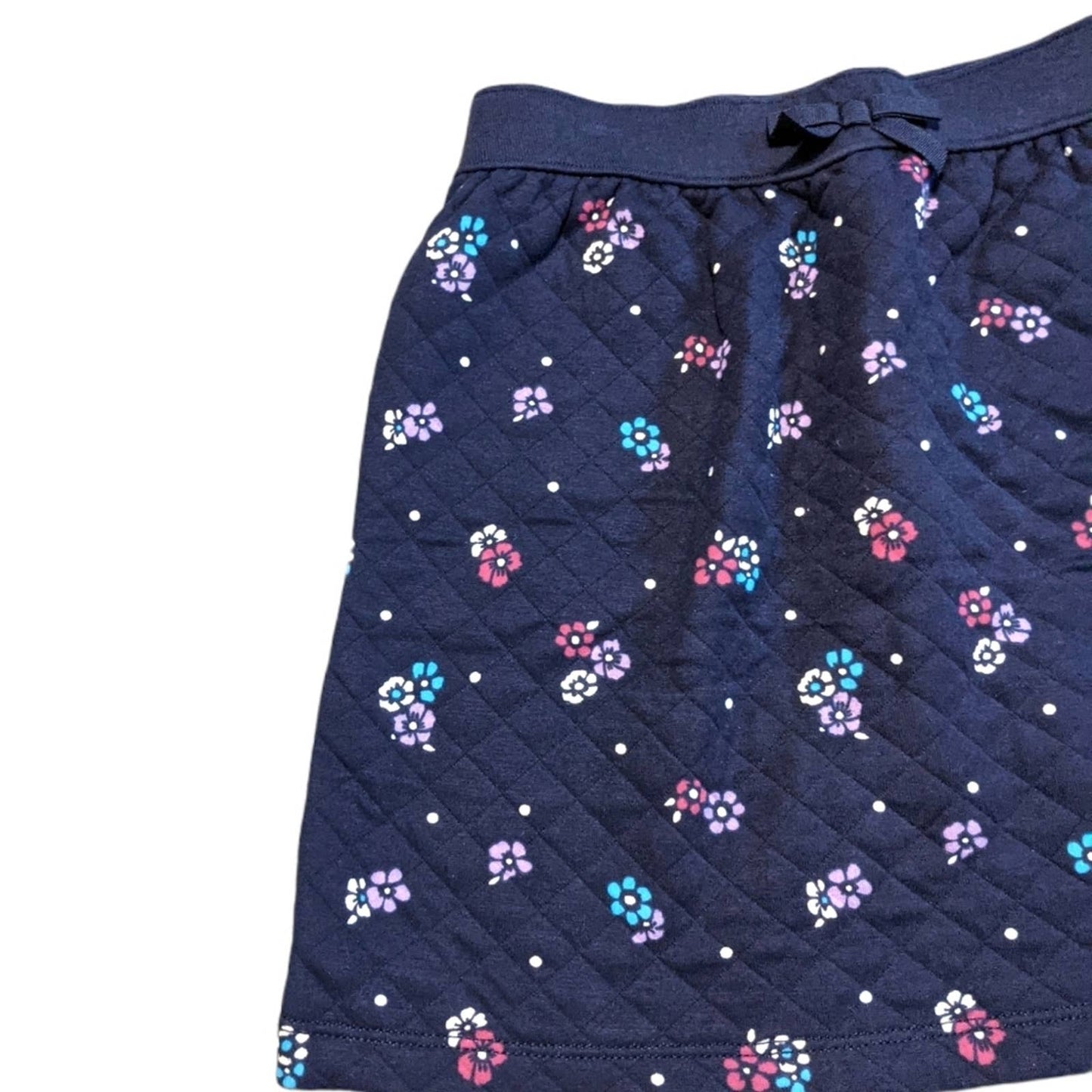 GYMBOREE Back to Blooms Navy Floral Skirt Girls 10