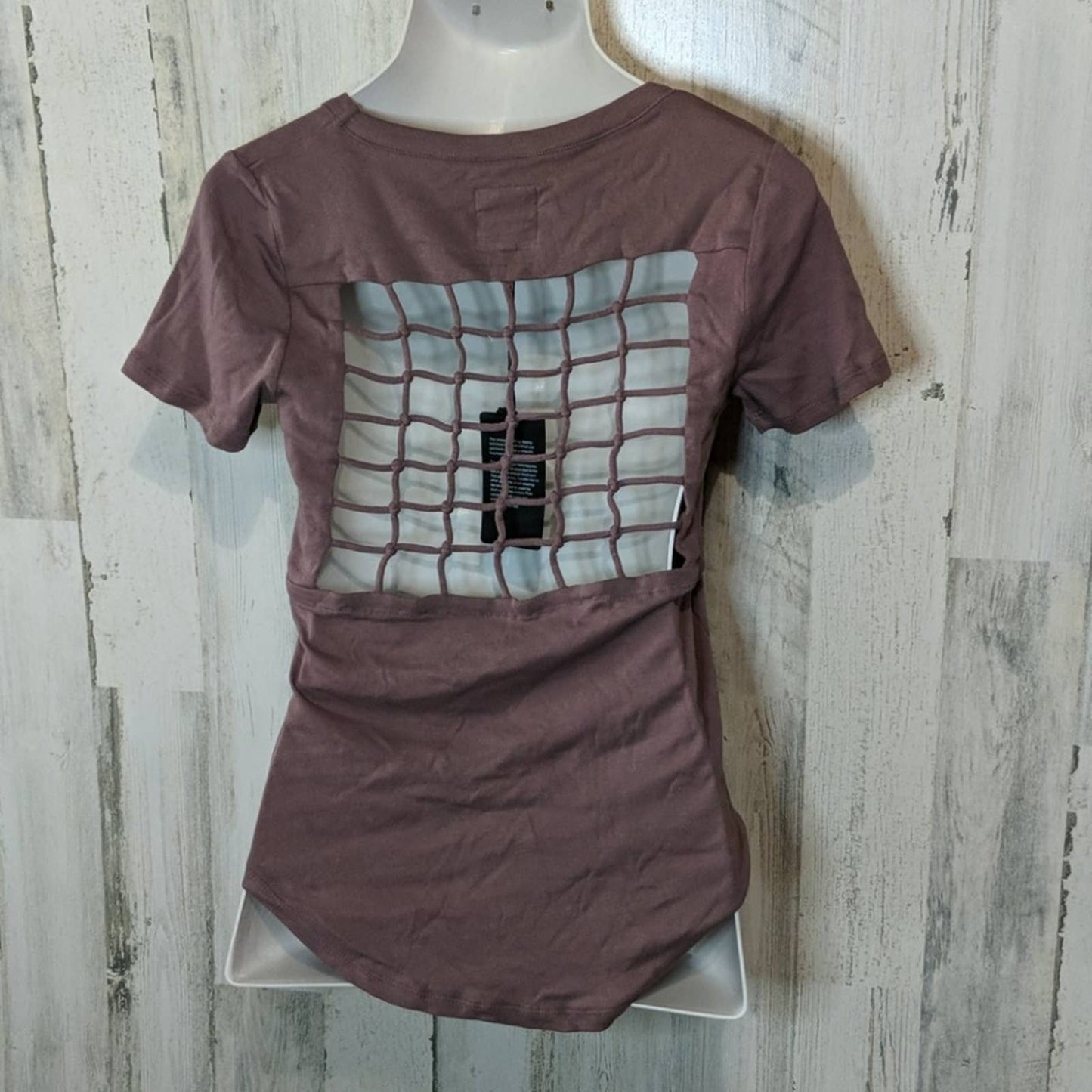 CHASER Purple Scoop Neck Career Tee M