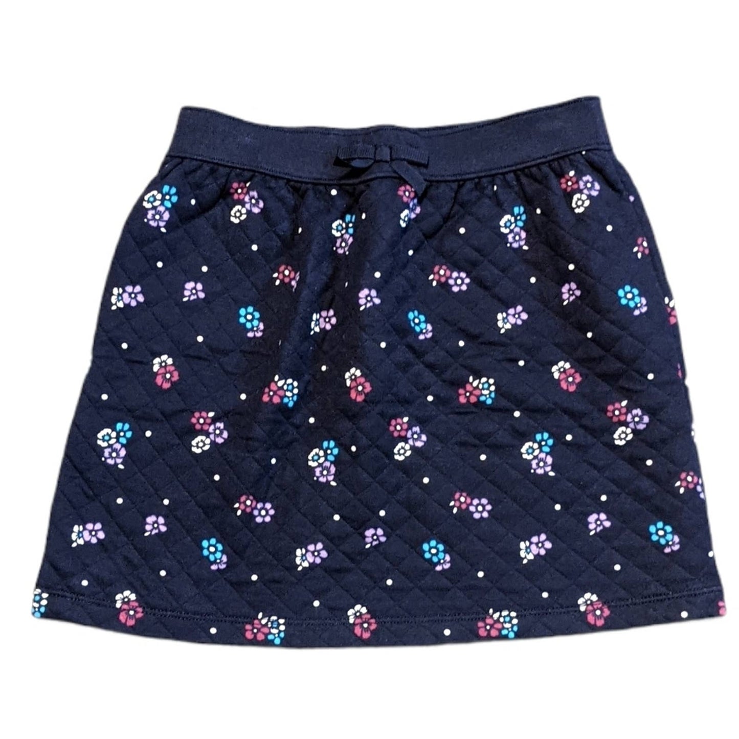 GYMBOREE Back to Blooms Navy Floral Skirt Girls 10