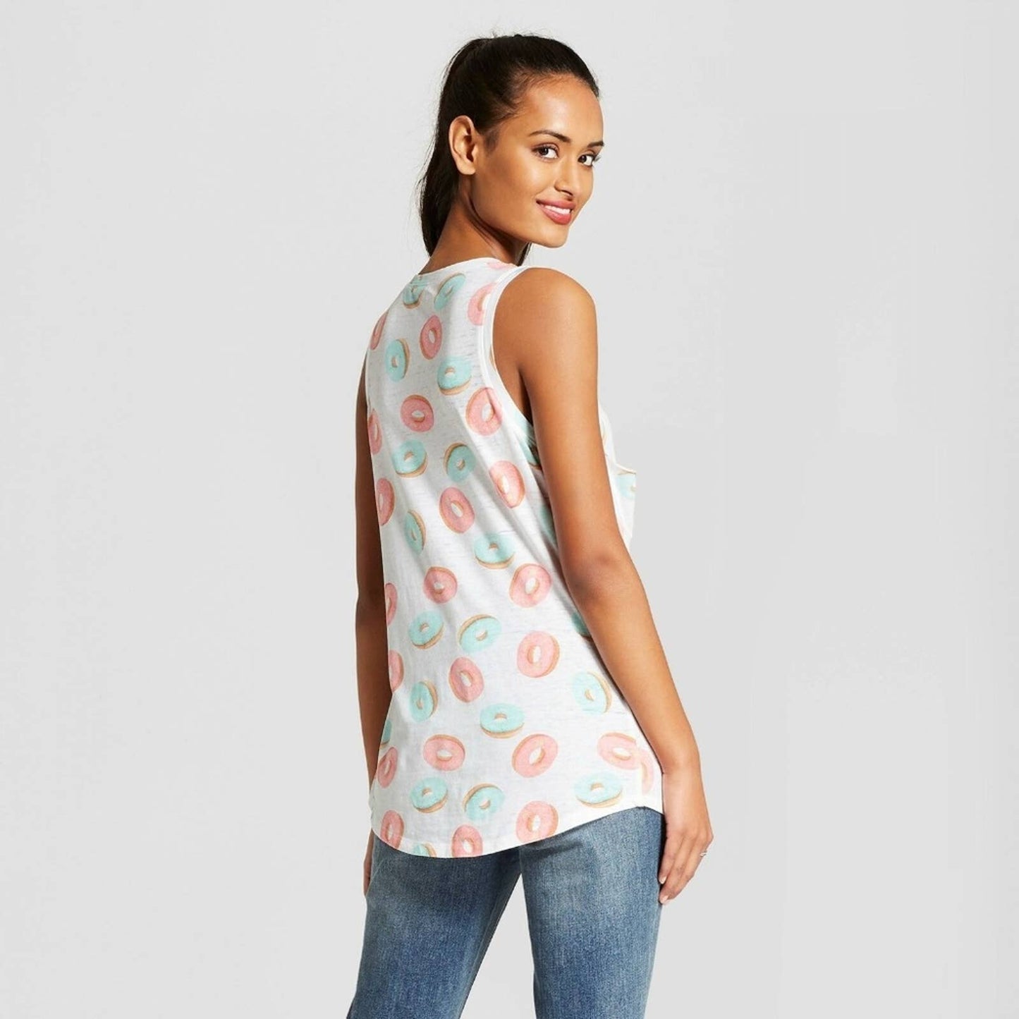 GRAYSON THREADS NEW Donut Drapey Tank Large