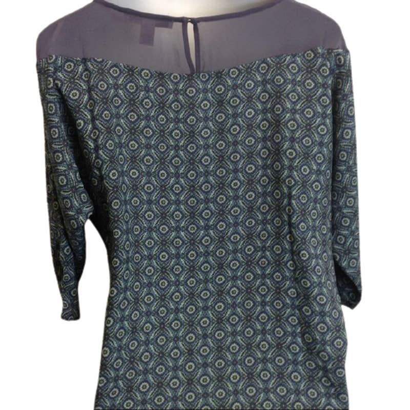 FOREVER 21 NEW Dressy Career Top Sheer Shoulder M