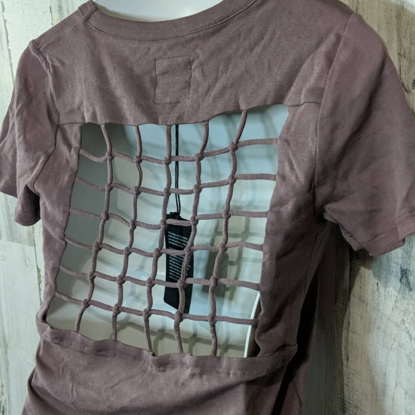 CHASER Purple Scoop Neck Career Tee M