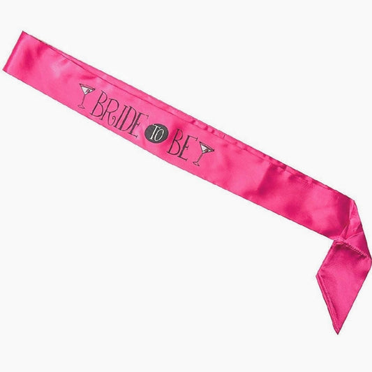 WILTON Bride-to-Be Pink Bachelorette Bridal Sash New