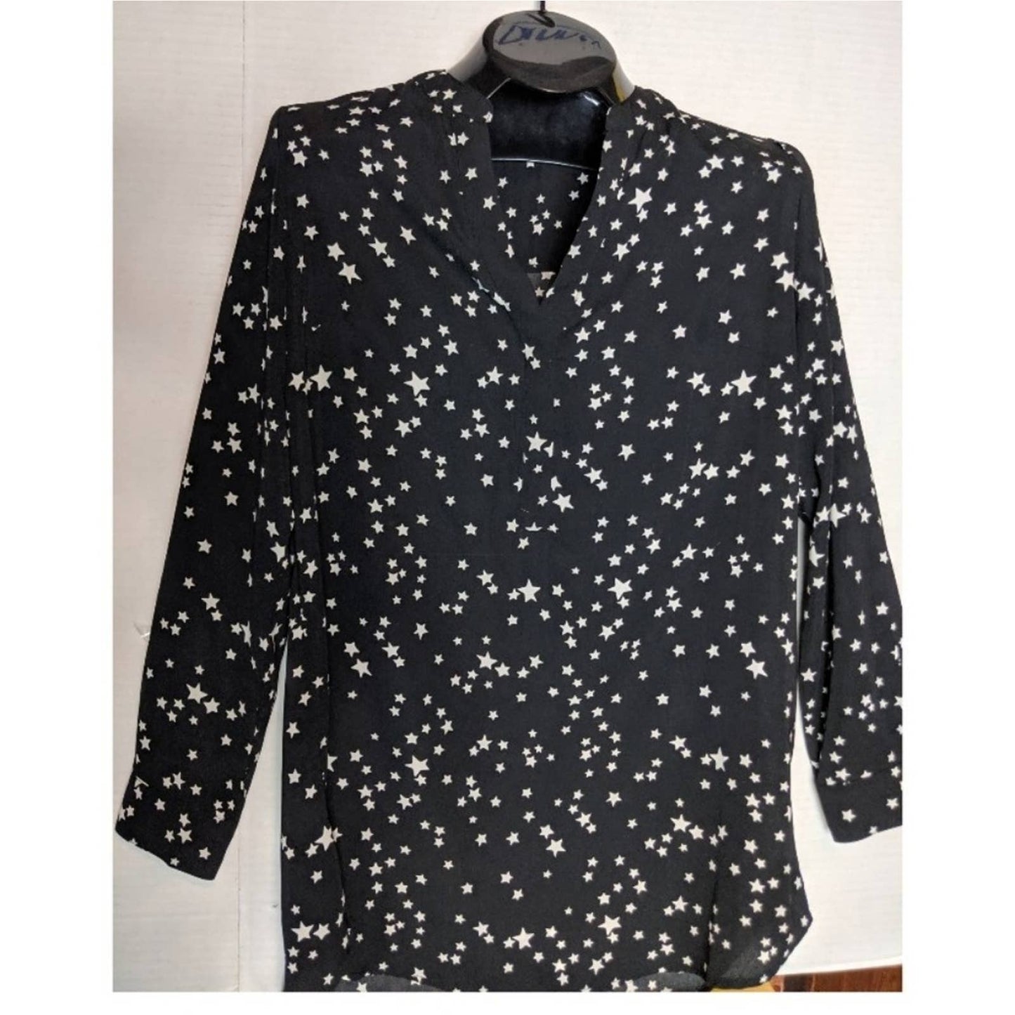 GIANNI BINI Black StarCareer Button Up Tunic Medium