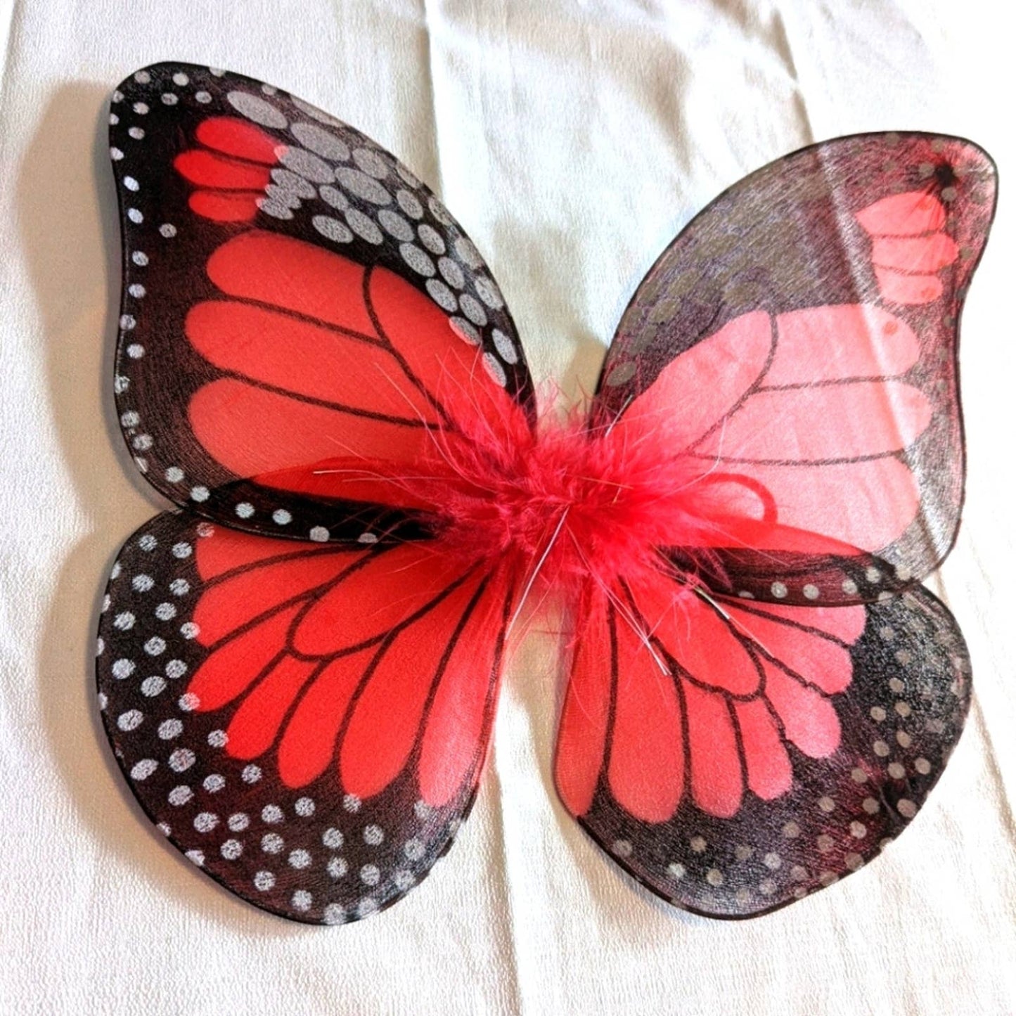 DOLL RED BUTTERFLY WINGS for 18 in Doll NEW