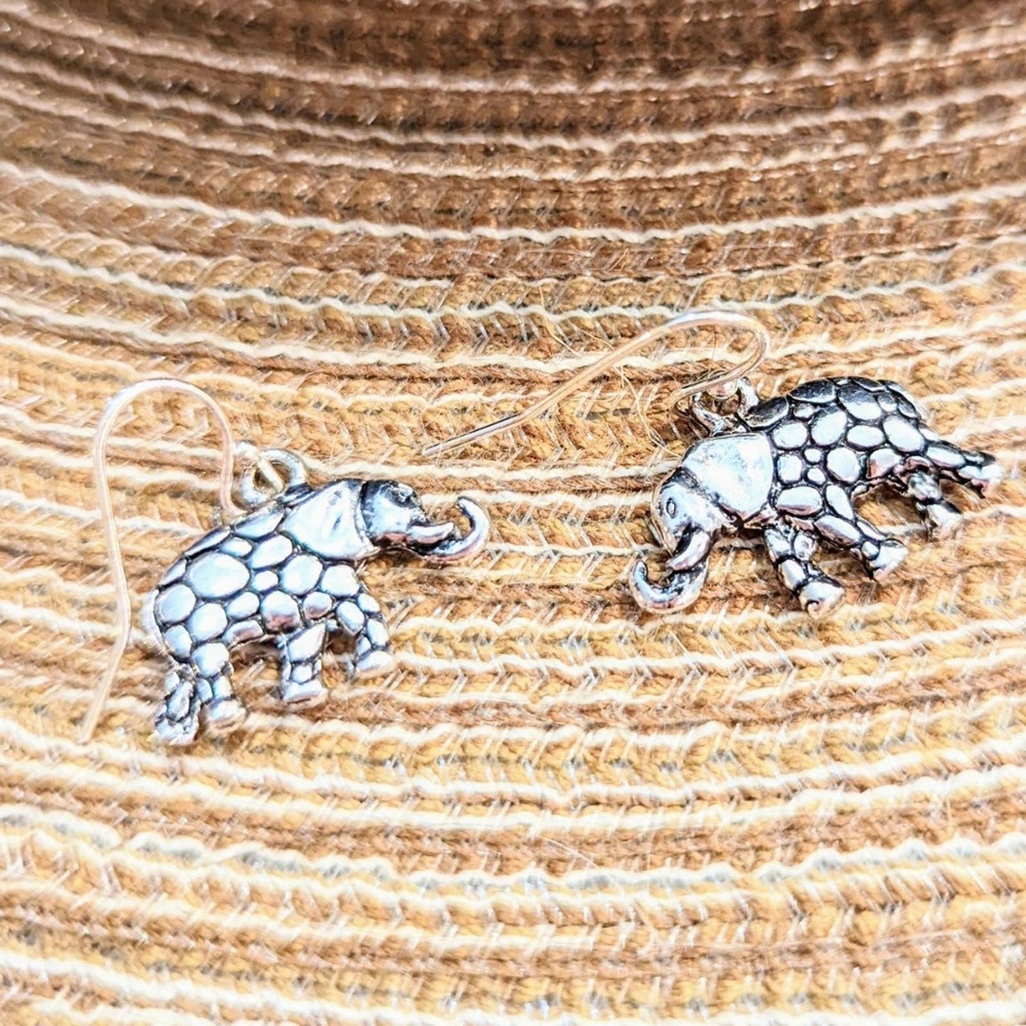 ELEPHANT Silver Hook Earrings