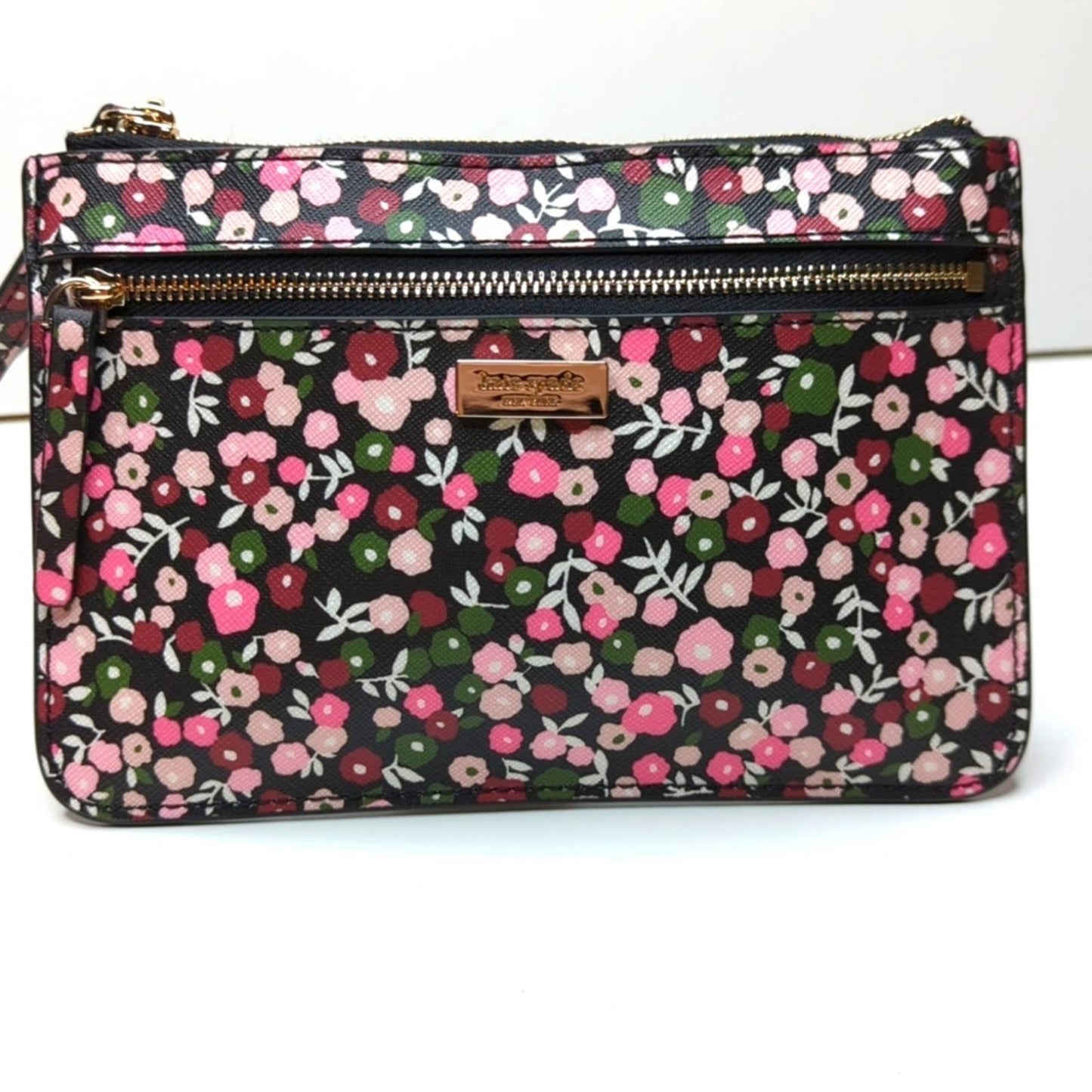 KATE SPADE Pink Shore Street Park Ave Floral Tinie Wristlet NEW