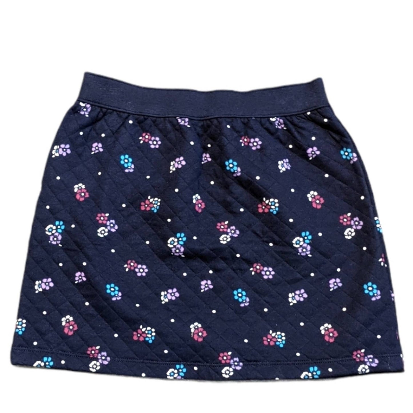 GYMBOREE Back to Blooms Navy Floral Skirt Girls 10