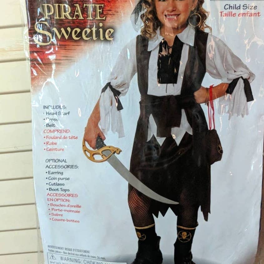 HALLOWEEN Girls Pirate Sweetie Costume Small