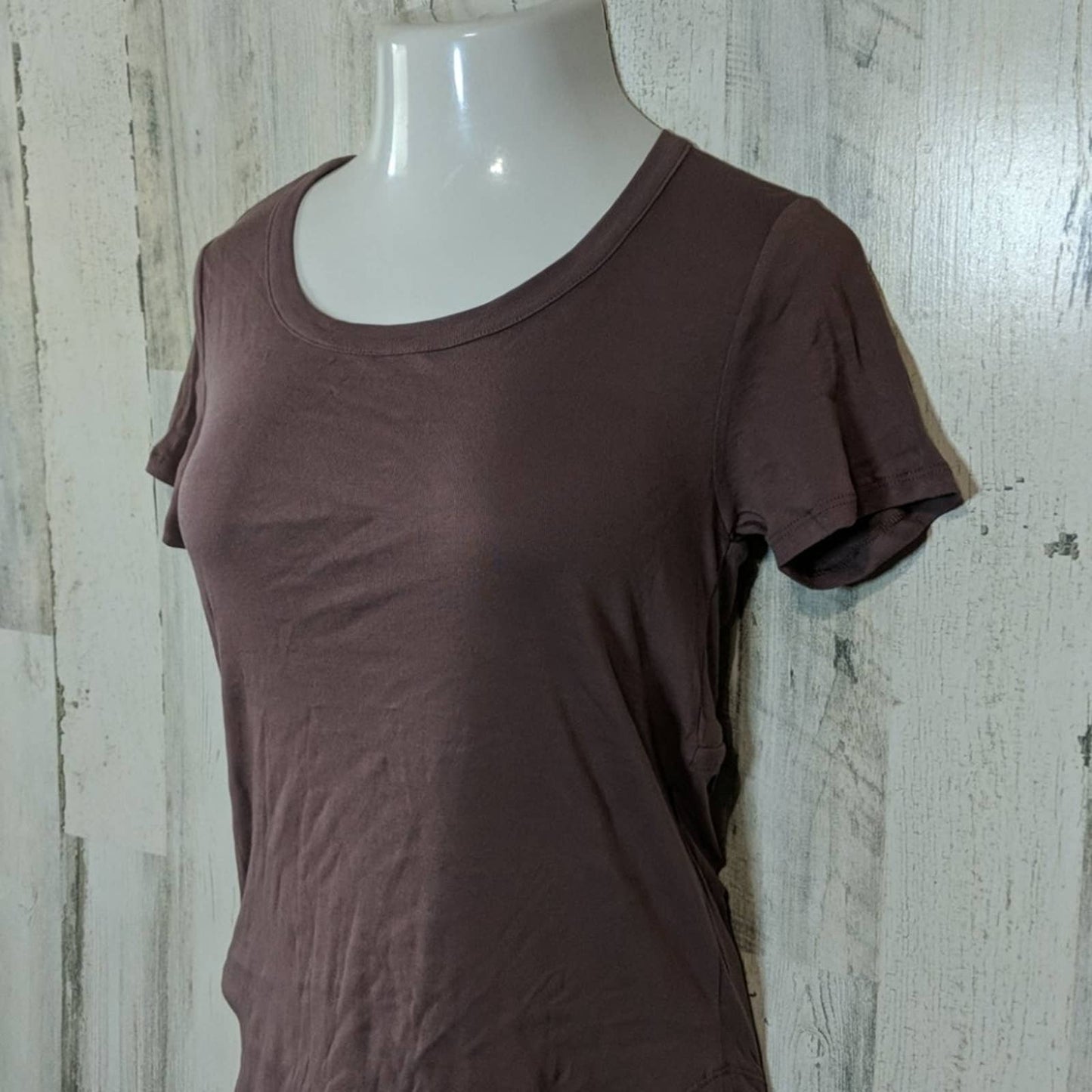 CHASER Purple Scoop Neck Career Tee M